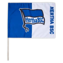 Trade Con GmbH Fahne Logo Blau-weiß 40x60 Cm Mit Stab