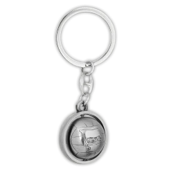 Am Ball Com GmbH Schlüsselanhänger 3D Ball Metall