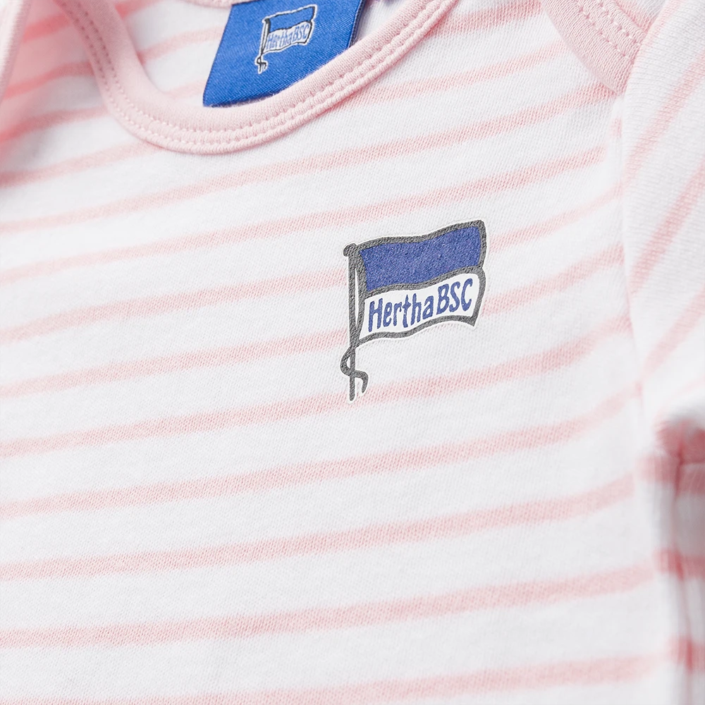 Cotton-n-more GmbH Baby Body Rosa-weiss – Bild 3