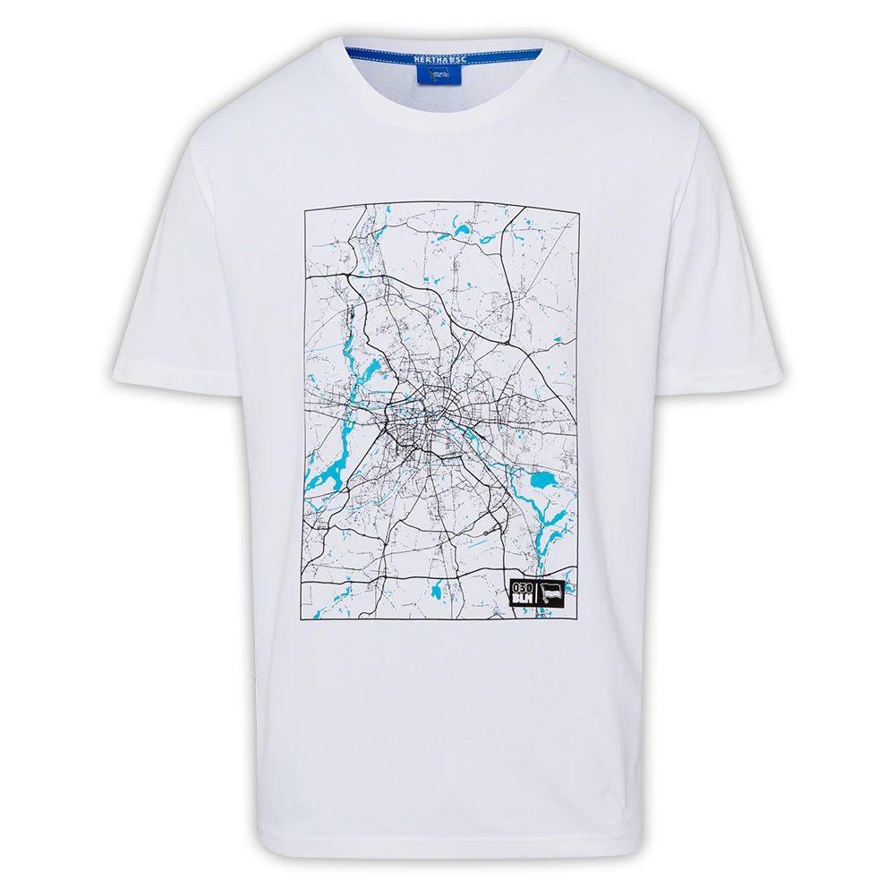 CHAPS Merchandising GmbH T-Shirt Stadtkarte BERLIN Weiß