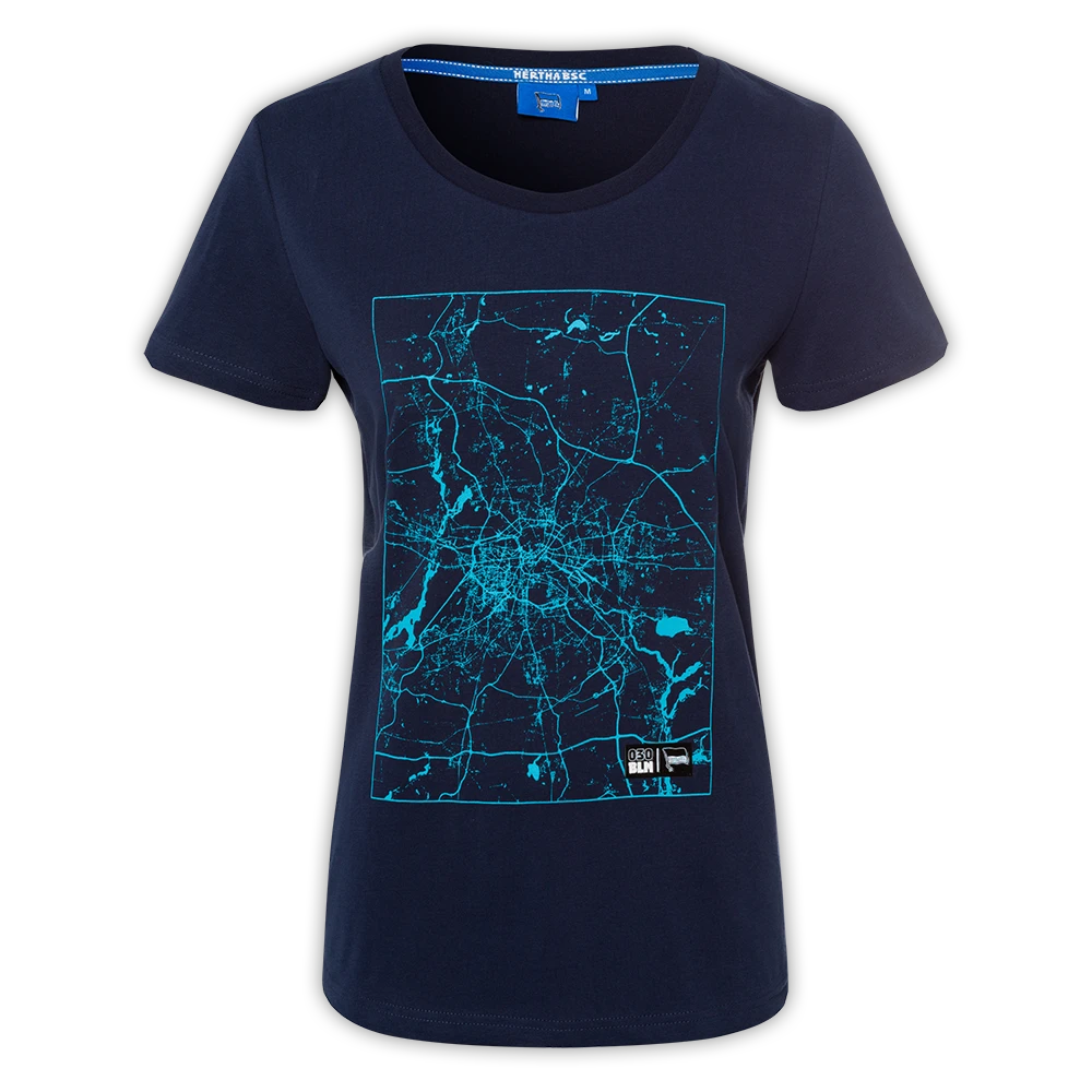 CHAPS Merchandising GmbH T-Shirt Stadtkarte BERLIN Damen Navy