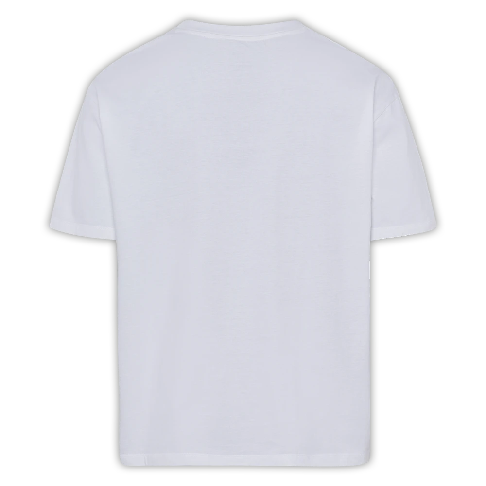 Indien T-Shirt Schriftzug Loose Fit Weiß – Bild 2