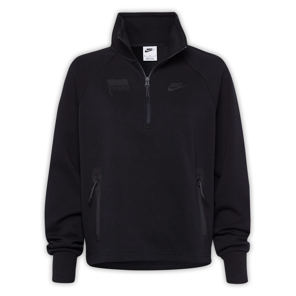 Nike Jacke Damen Half-Zip All Black
