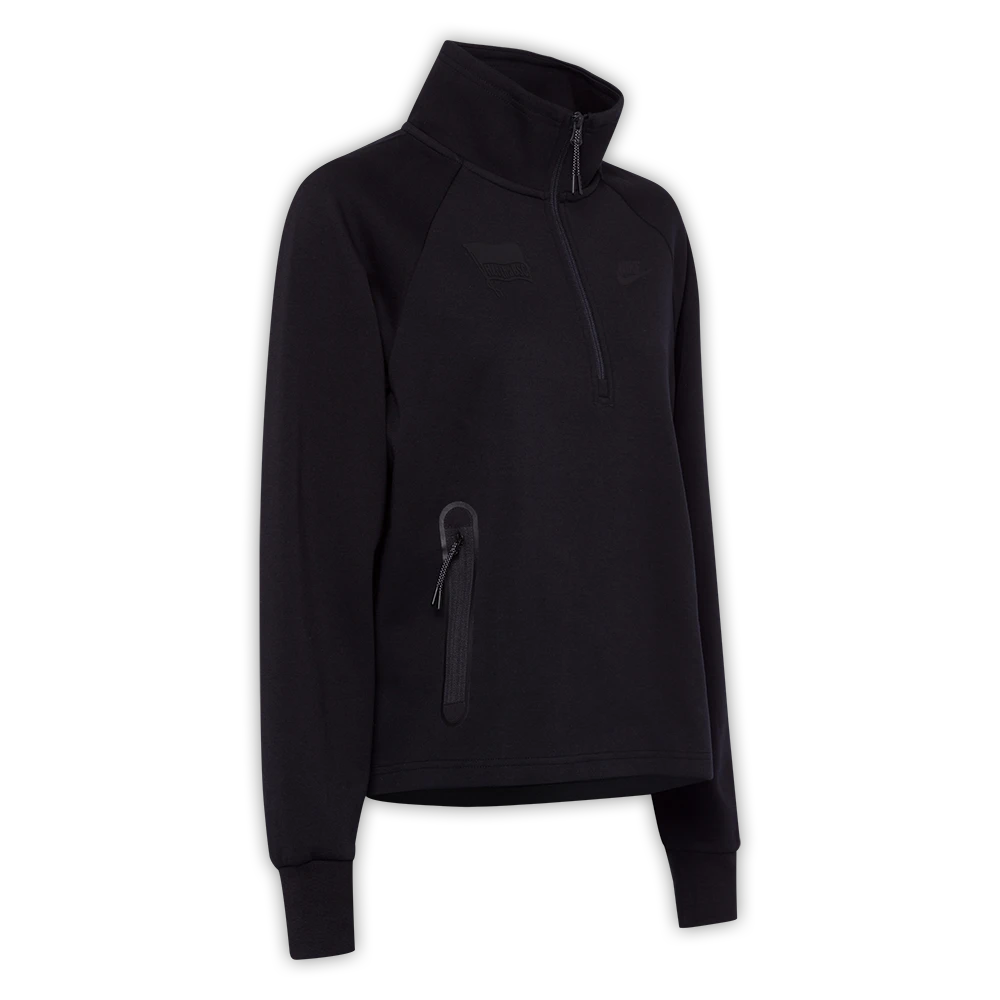 Nike Jacke Damen Half-Zip All Black – Bild 4