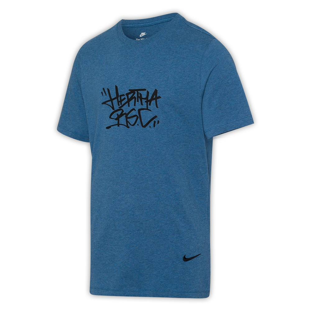 Nike T-Shirt Tag Hertha BSC Blau-melange – Bild 3