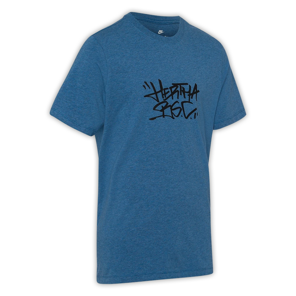 Nike T-Shirt Tag Hertha BSC Blau-melange – Bild 4
